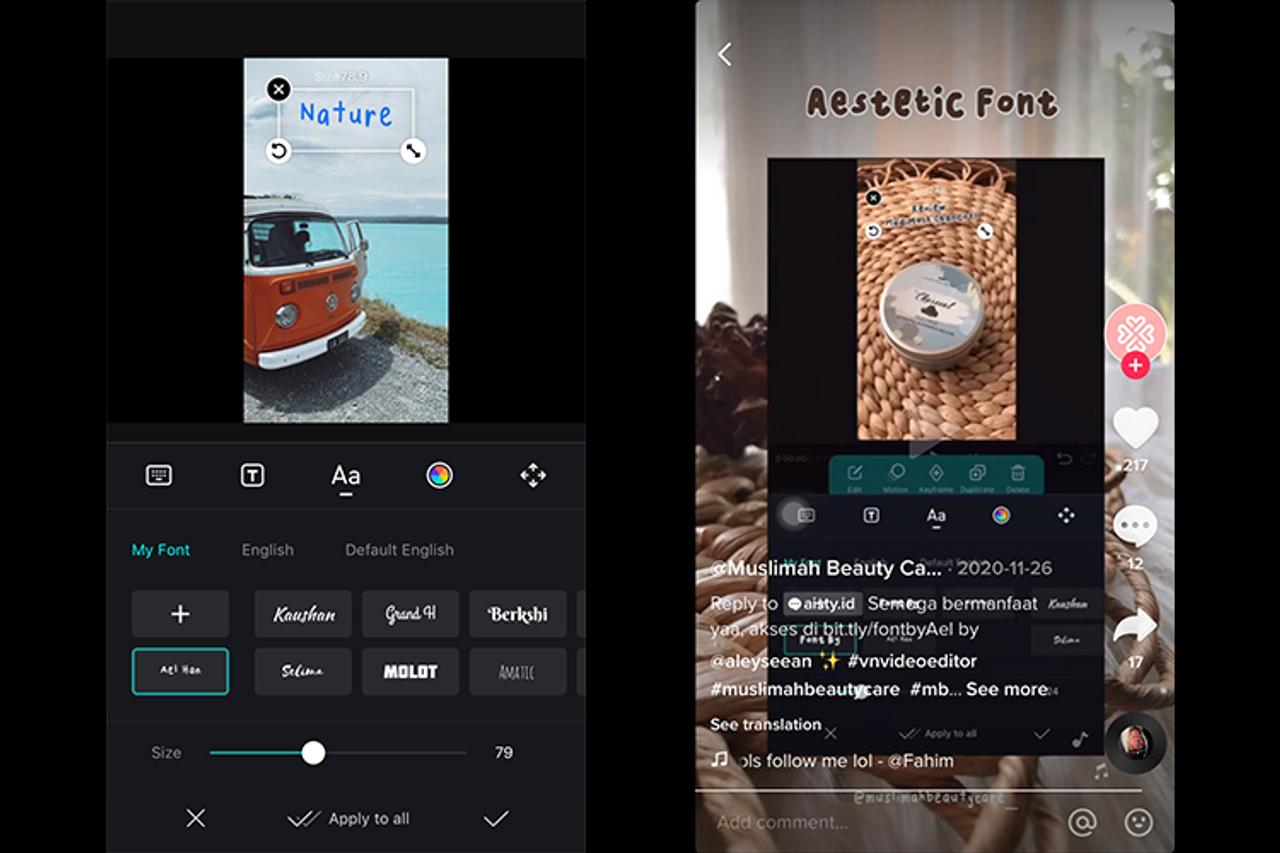 Cara Menggunakan Font Aesthetic Yang Viral Di TikTok.